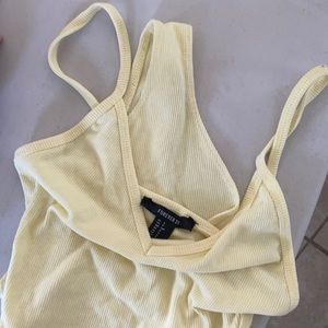 Forever21 Yellow onesie shirt